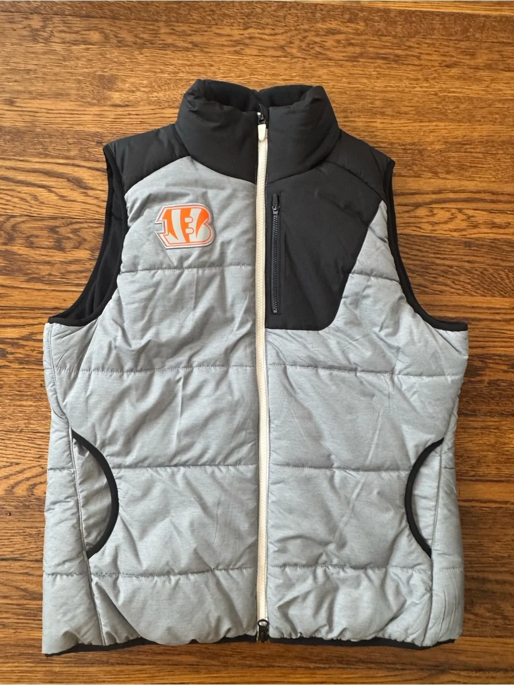 CINCINNATI BENGALS NFL (Nike)Heathered Gray Cincinnati Bengals Champ Drive Vest